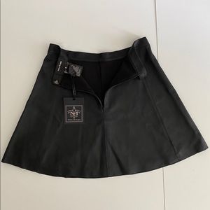 Mackage leather skirt new with tag a-line size 6